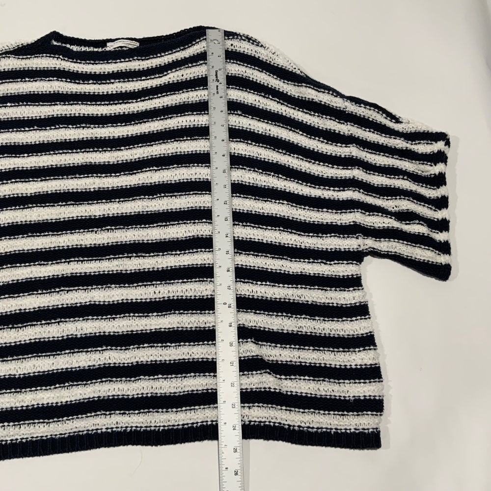 by Anthropologie Sz M/L Evie Poncho Striped Sweater - Picture 7 of 10